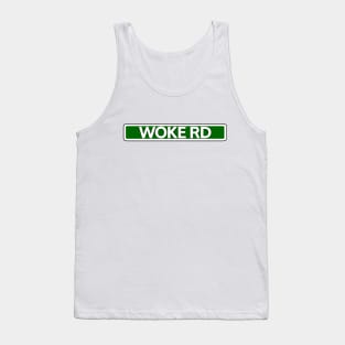 Woke Road Street Sign Tank Top